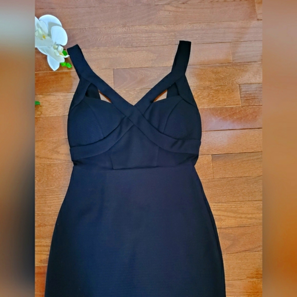 Black mini dress